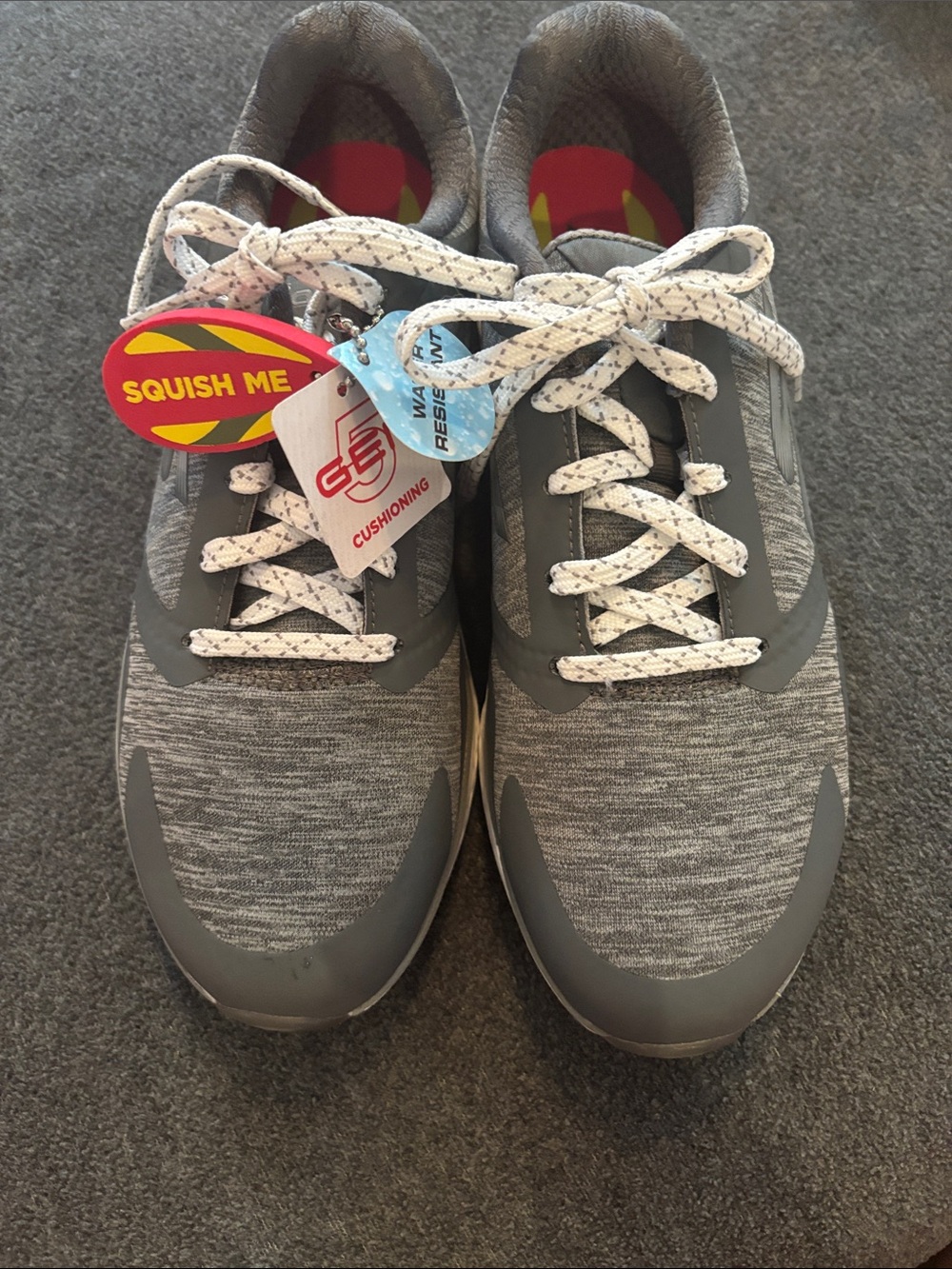 NWT Skechers GOGOLF Gray Athletic Sneakers with Cushioned Insoles